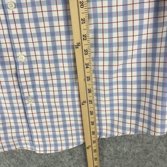 Mizzen Main Leeward Shirt Mens XL Plaid Trim Fit Button Up Performance Career - Picture 8 of 13